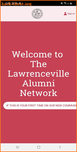 The Lawrenceville Alumni Network screenshot