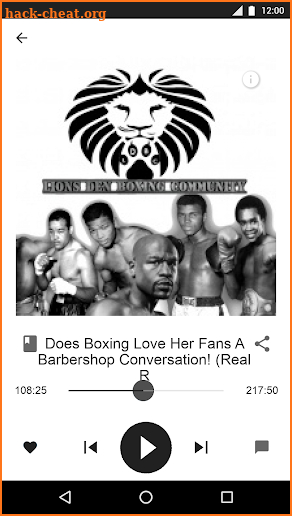 The Lions Den Boxing Community screenshot