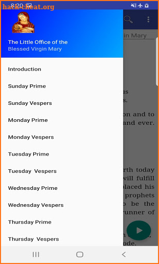 The Little office of the Blessed Virgin Mary screenshot