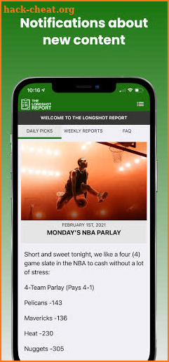 The Longshot Report screenshot