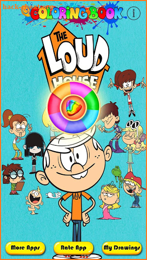 The Loud House coloring game screenshot