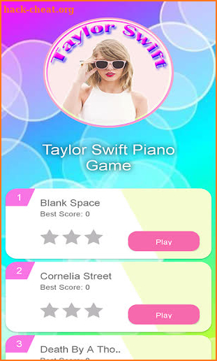 The man taylor swift new songs piano game screenshot