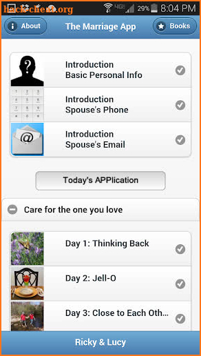 The Marriage App screenshot