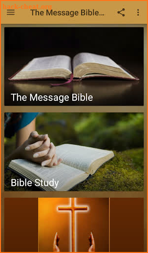 The Message Bible Free App screenshot