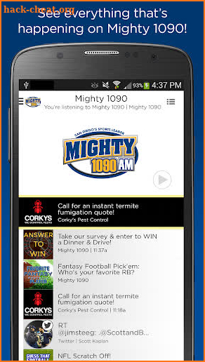 The Mighty 1090 AM screenshot