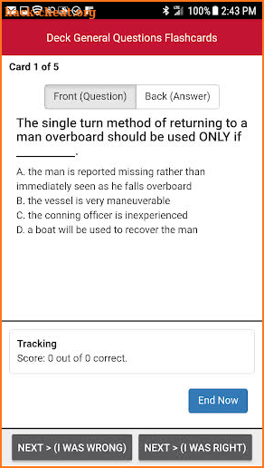 The Nautical School "Rules of the Road" ExamTutor+ screenshot