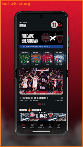 The New Bulls App screenshot