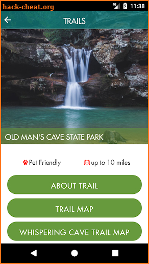 The Official Hocking Hills App screenshot