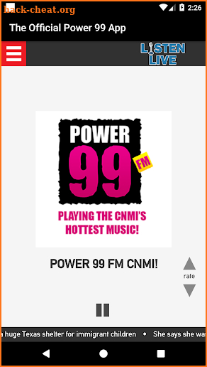 The Official Power 99 App screenshot