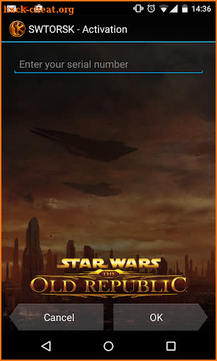 The Old Republic™ Security Key screenshot