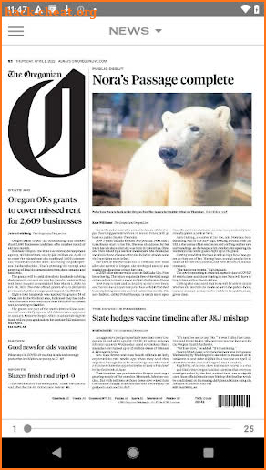 The Oregonian screenshot