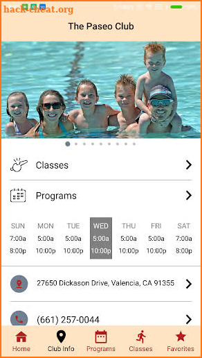 The Paseo Club App screenshot