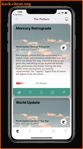 The Pattern - Mysterious Astrology Helper app screenshot