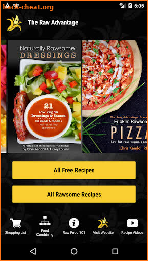 The Raw Advantage Raw Recipes screenshot