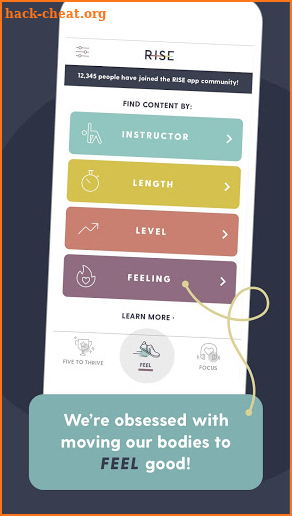 The RISE App by Rachel Hollis screenshot