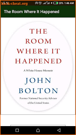 The Room Where It Happened by John Bolton screenshot