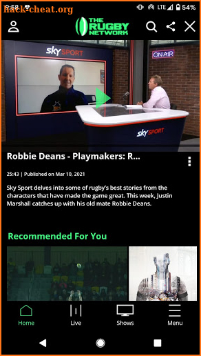 The Rugby Network screenshot