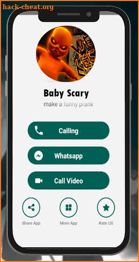 The Scary Baby in Yellow Fake Call Video screenshot