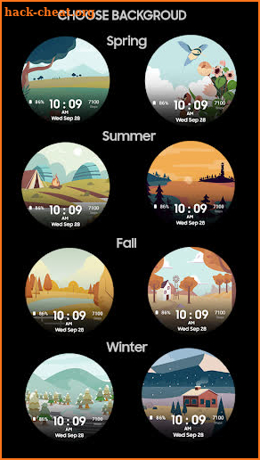 The Season Digital Watch face screenshot