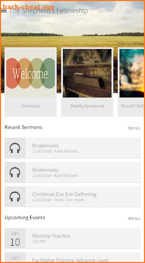 The Shepherd's Fellowship screenshot