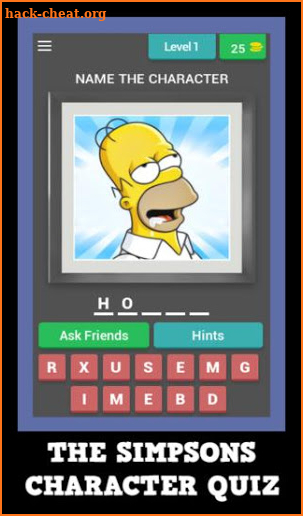 The Simpsons - Character Quiz screenshot