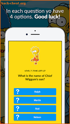 The Simpsons Quiz screenshot