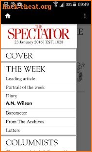 The Spectator Magazine screenshot