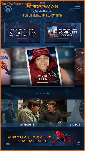 The Spider-Man: Homecoming App screenshot