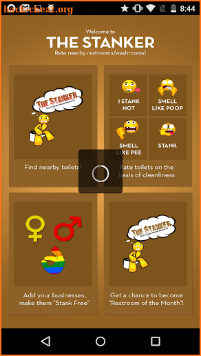 The Stanker Restroom Finder Mobile App screenshot
