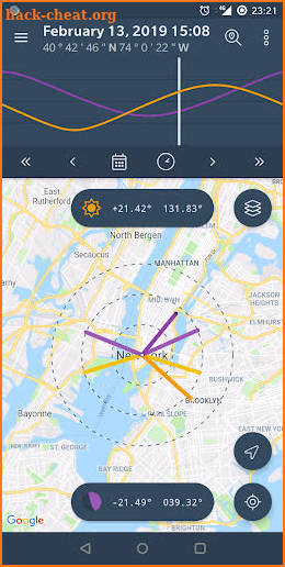 The Sun Ephemeris (Sunset, Sunrise, Moon position) screenshot