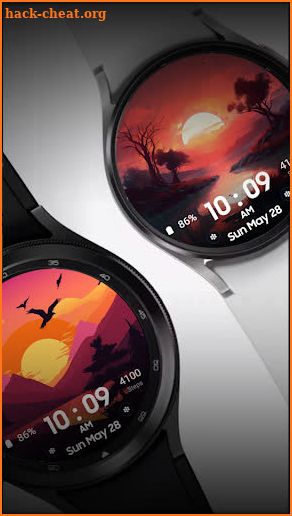 The Sunset Digital Watchface screenshot