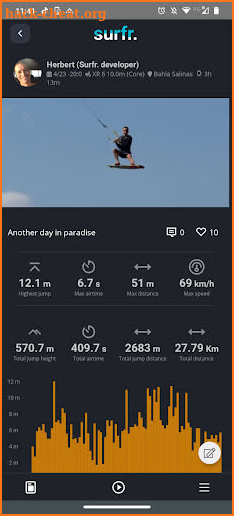 The Surfr. App screenshot