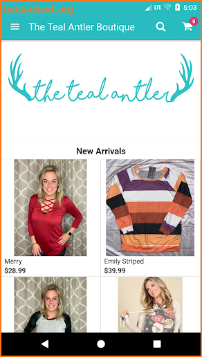 The Teal Antler Boutique screenshot