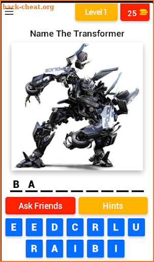 The Transformers Quiz screenshot