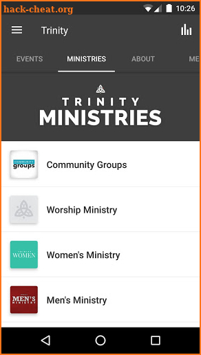 The Trinity Church App screenshot