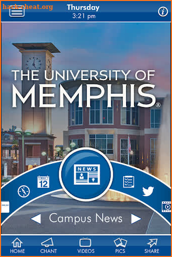 The University of Memphis screenshot