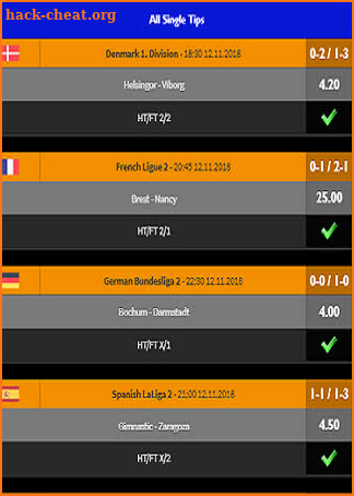 The Vegas HT/FT Betting Tips screenshot