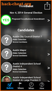 The Voting App - Represent! TX screenshot