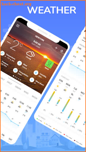 The weather timeline & weather - graphs & radar screenshot