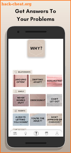 the WHY? app screenshot