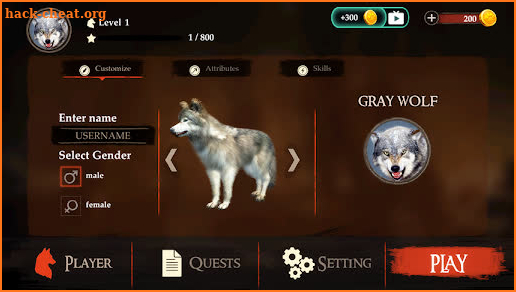 The Wolf Simulator screenshot