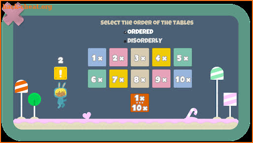 The world of multiplication tables screenshot