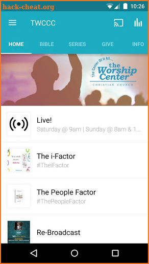 The Worship Center screenshot