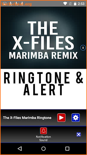 The X-Files Marimba Ringtone screenshot