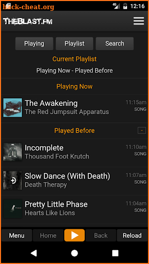 TheBlast.FM screenshot