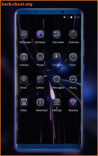 theme for black shining Music launcher screenshot