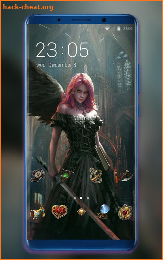 Theme for dark angle wallpaper screenshot