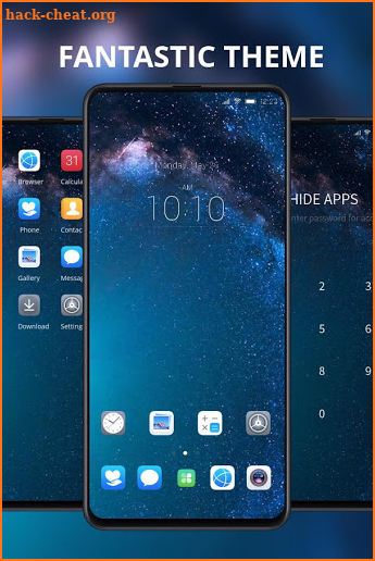 Theme for huawei mate x space galaxy style screenshot