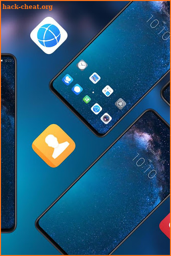 Theme for huawei mate x space galaxy style screenshot