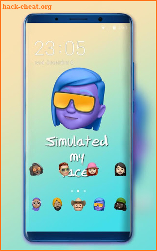 Theme for memoji simulated my face wallpaper screenshot